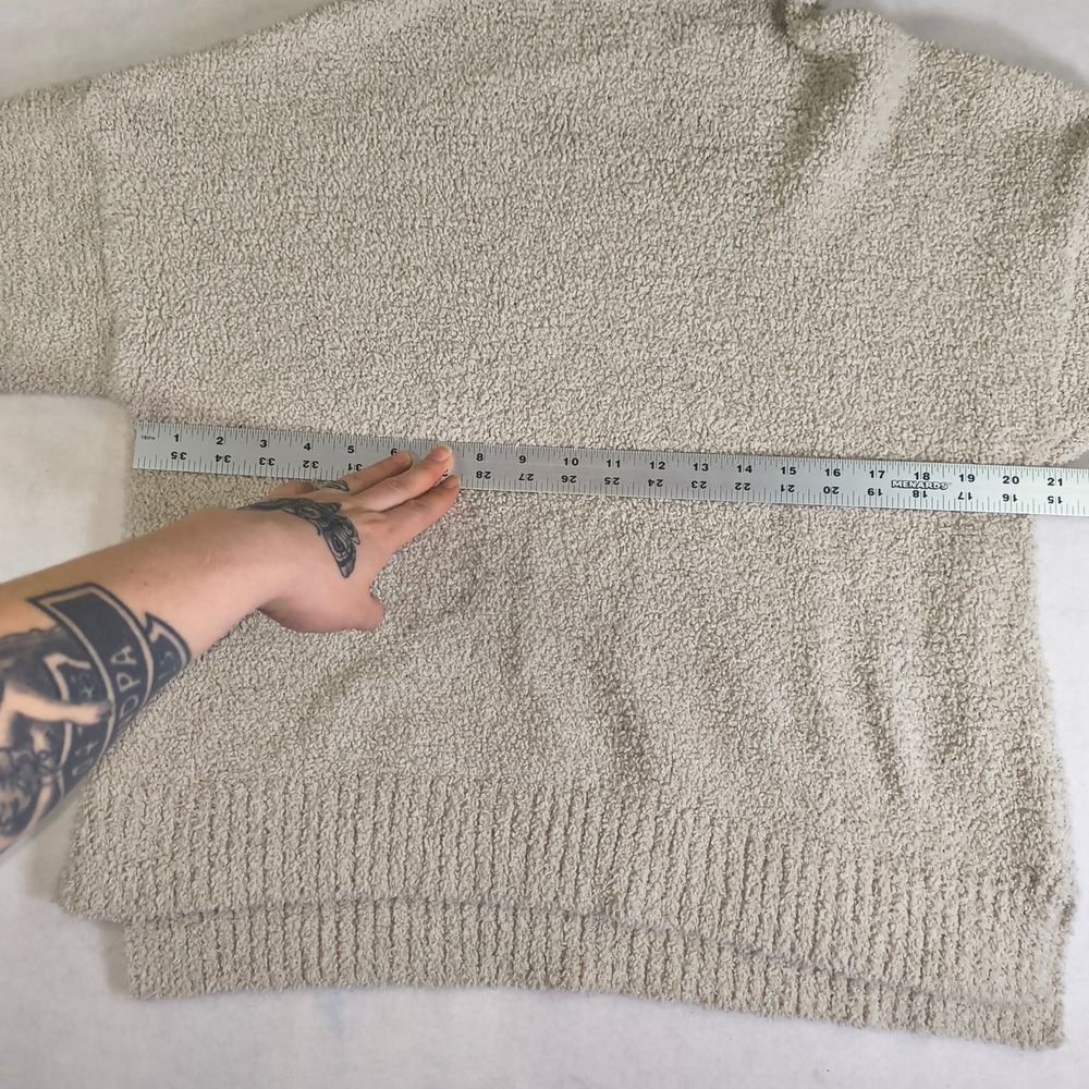 UGG Cozy Boucle Sweater Womens Large Cream Mock Neck Soft Lounge Pullover‎ - Picture 4 of 8